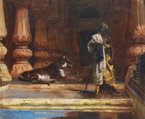 Le Gardien Et Son Tigre by Rudolf Ernst