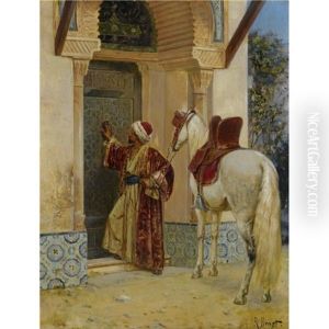 The Visit by Rudolf Ernst
