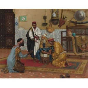 A Hard Bargain by Rudolf Ernst