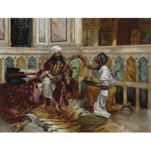 The Waterpipe Smoker by Rudolf Ernst