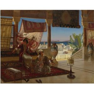 On The Terrace, Tangiers by Rudolf Ernst