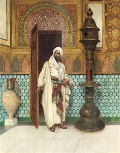 An Elegant Chieftain In His Palace by Rudolf Ernst