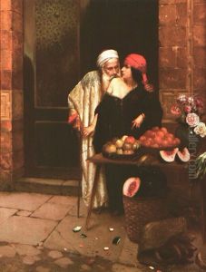 La Conversation by Rudolf Ernst