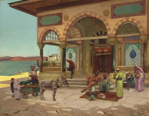 Outside The Selim Turbe, Constantinople - view 1