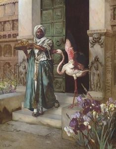Entering The Palace Gardens by Rudolf Ernst