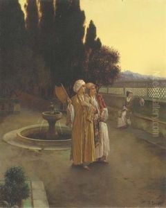 Reverie Du Soir Dans Les Jardins Du Harem by Rudolf Ernst