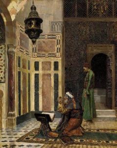 Prayer In The Mosque by Rudolf Ernst