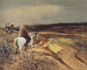 Cavaliers Dans Le Desert by Rudolf Ernst