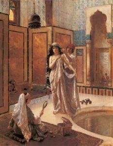 The Harem Bath by Rudolf Ernst