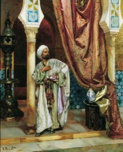 An Elegant Cheiftain In His Palace by Rudolf Ernst