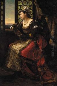 Lady In Waiting by Rudolf Ernst