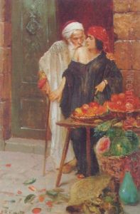 The Old Man And The Merchant by Rudolf Ernst