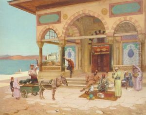 The Tomb Of Sultan Selim, Constantinople by Rudolf Ernst