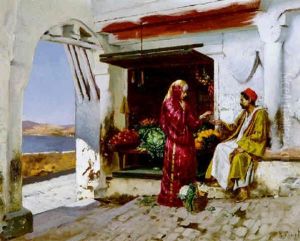 The Vegetable Seller by Rudolf Ernst