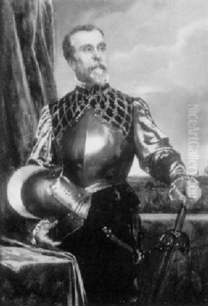 Portrait Of A Man Dressed In Armor - view 1
