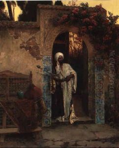 The Narghile Smoker by Rudolf Ernst