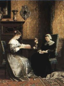 Reading A Book by Rudolf Ernst