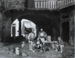 Innenhof Eines Turkischen Hauses