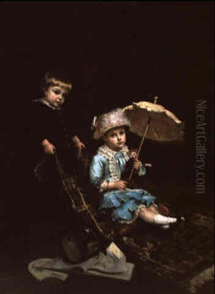 Enfants Jouant - view 1