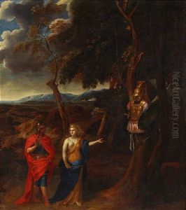 Mythological Motifs With Venus And Vulcan by Charles Errard the Elder