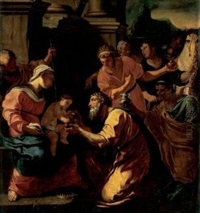 The Adoration Of The Magi by Charles Errard the Elder