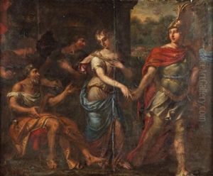 Scene Inspiree De L'histoire Antique (vulcain Cede Venus A Mars?)