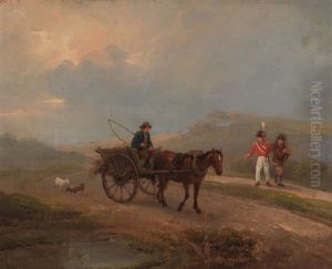 Man With Horse And Cart by Nicol Erskine