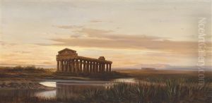 Tempel Hera In Paestum by Marie Ertl
