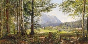 Lieblingsplatzchen - Blick Auf Den Sarstein Und Lichtersberg Nachst Alt-aussee In Steiermark by Marie Ertl