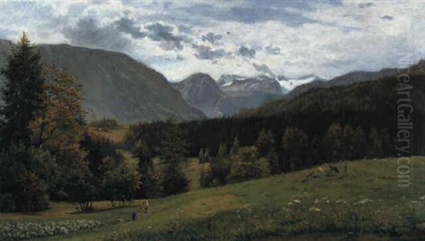 Dachsteinansicht Von Altaussee/fuchsbauer - view 1