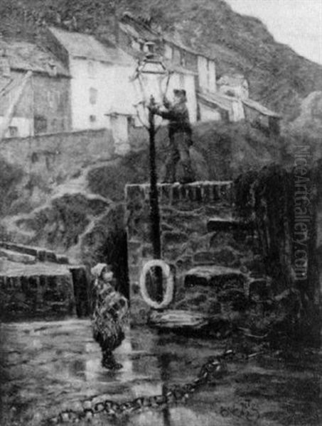 Lighting The Street Lamp - view 1