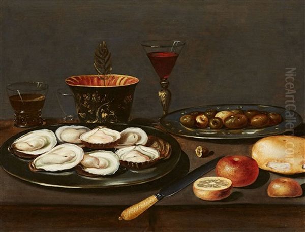 Still Life With Oysters And Olives - view 1