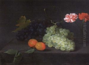Nature Morte Aux Raisins Et A L'oillet