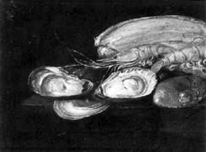 Still Life With Oysters And Shrimp