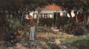 De Groententuin by Edouard (Egide) van Esbroeck