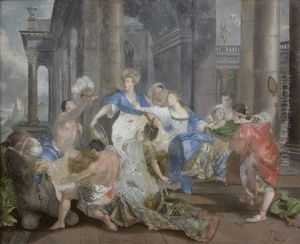 Les Preparatifs Du Voyage De La Reine De 
Saba by Joan Petrus von Esch