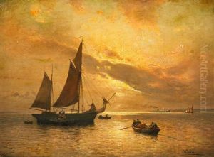 Ships At Sunset