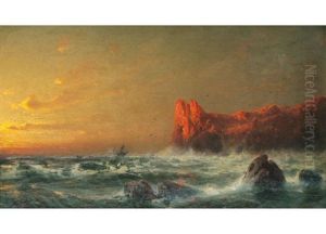 Steep Coast At Sunset Steep Coast At Sunset