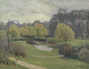 Am Schwarzen Grund In Berlin Dahlem by Richard Hermann Eschke