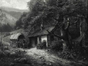 Vor Der Pirschhutte by Elmar von Eschwege