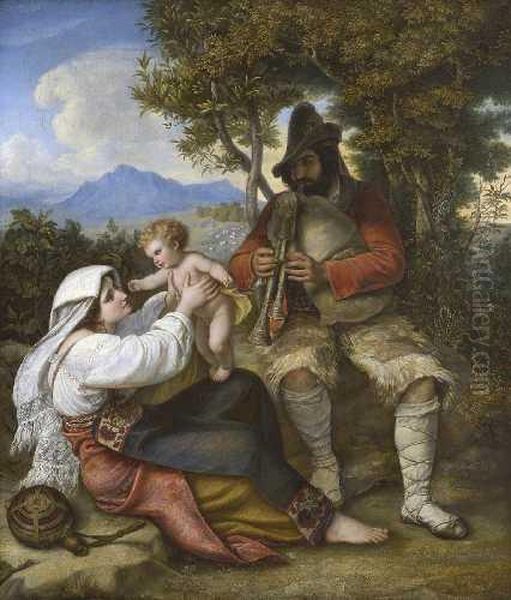 Italienische Hirtenfamilie - view 1