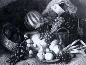 Still Life With An Assortment Of Fruit by Elise Nees Von Esenbeck