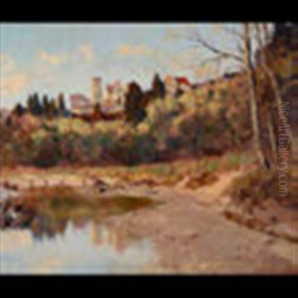 Untitled - Chateau Along River - view 1