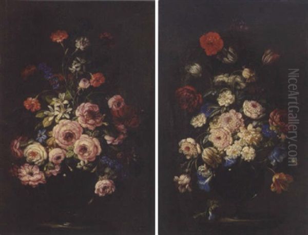 Bouquet De Fleurs Sur Un Entablement - view 1