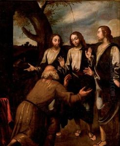 Curacion De Bartimeo, El Ciego Mendigo, A Las Puertas De La Ciudad De Jerico
