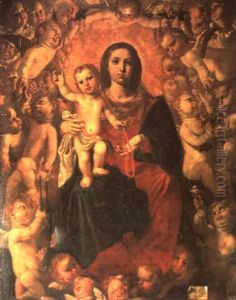 Madonna Mit Kind Und Engeln