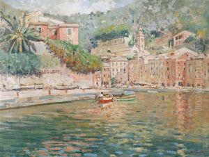Der Hafen Von Portofino by Cesare Esposito
