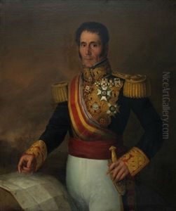 Retrato De Manuel Lorenzo, Militar Y Gobernador De Santiago De Cuba by Antonio Maria Esquivel Suarez de Urbina