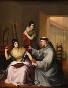 Escena De Interior by Antonio Maria Esquivel Suarez de Urbina