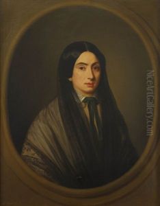 Retrato De Dama, En Un Ovalo Fingido